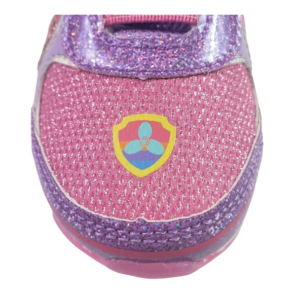 Nickelodeon Girls' Paw Patrol Shoes Laceless LED Light Up Shoes Size 7, New - Picture 16 of 16